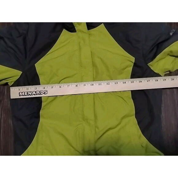 Columbia Omni Shield Windbreaker Womens Small Green Gray Full Zip Hooded - Picture 10 of 11